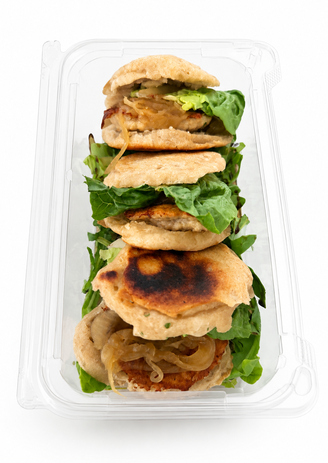 Turkey Sliders With Caramelized Onions And Salads