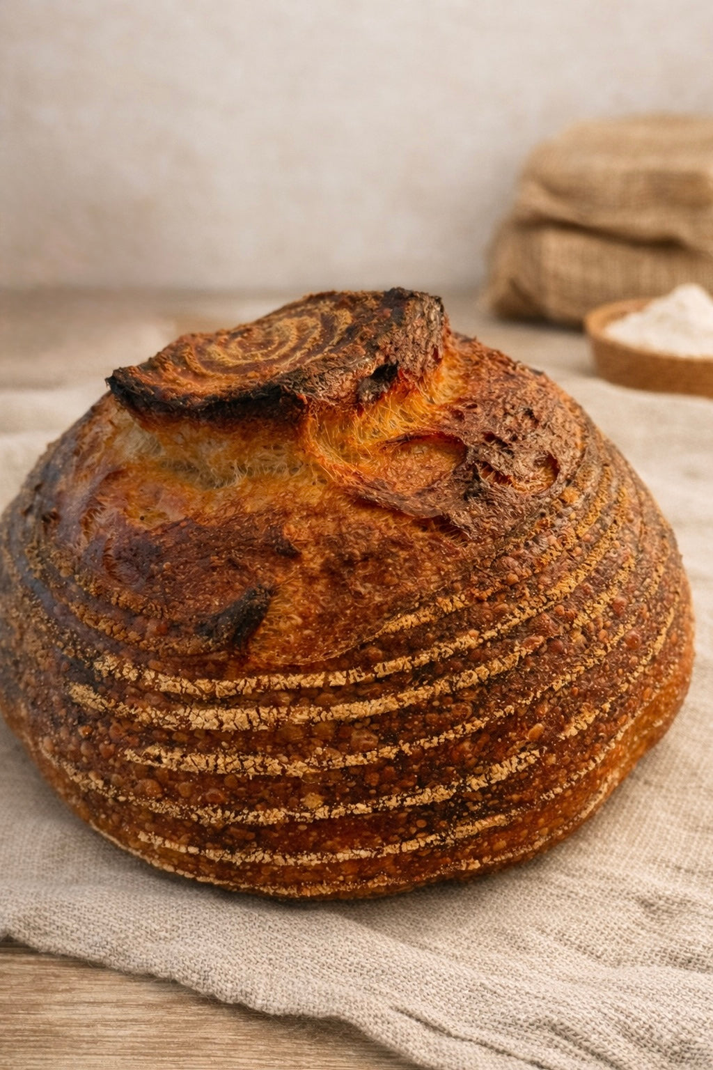 Artisanal sourdough bread