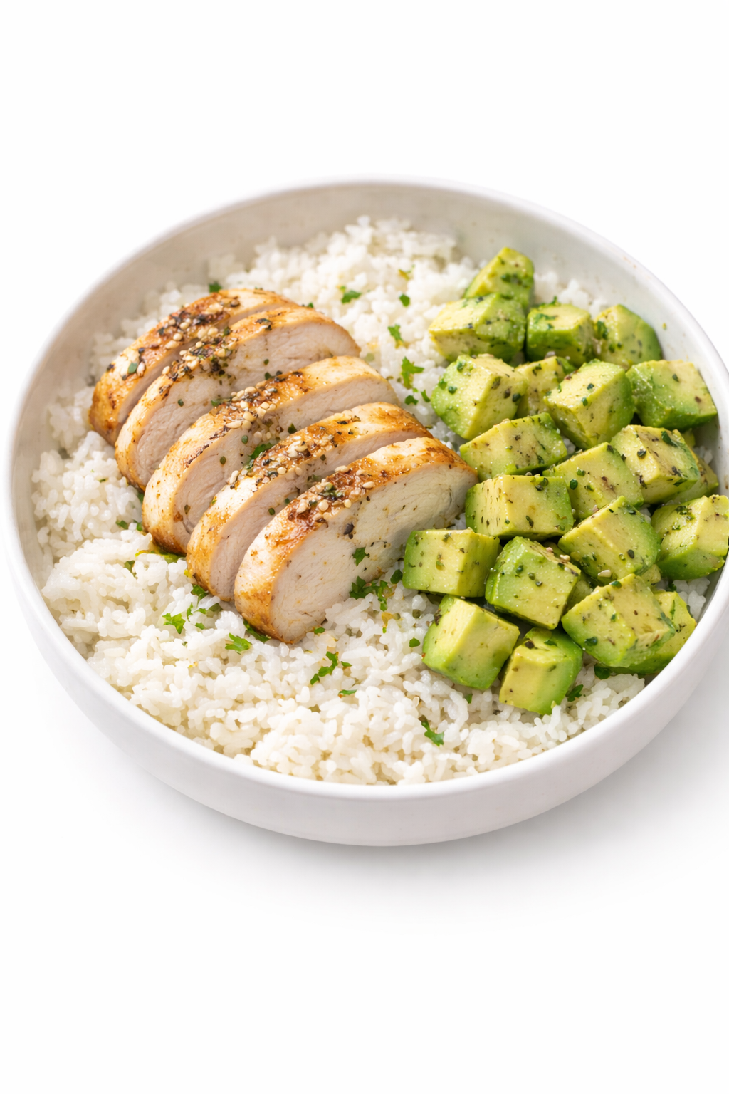 Chicken & Avocado Rice Bowl